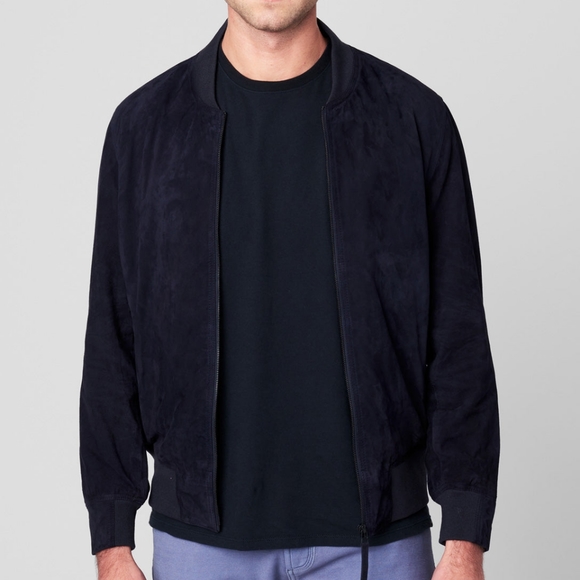 Blank NYC Suede Bomber In True Blue Size S NWT - Picture 2 of 10